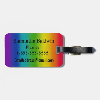 Etiqueta Para Maletas Rainbow Find Joy in The Journey Luggage Tag