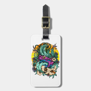 Etiqueta Para Maletas Rana de árbol de verano