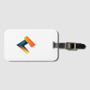 Etiqueta Para Maletas Ranura de una sola cara con tarjeta con logotipo.