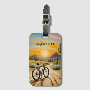 Etiqueta Para Maletas Rata del desierto, personalizable