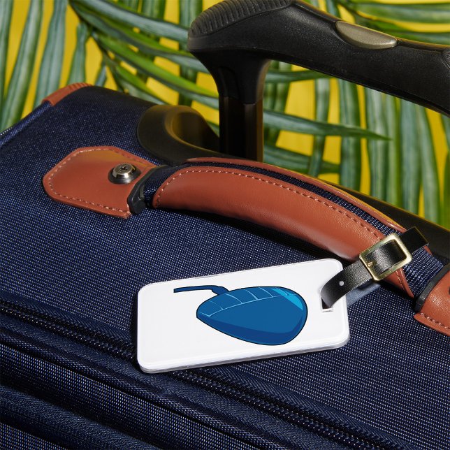 Etiqueta Para Maletas Ratón de computadora azul (Subido por el creador)