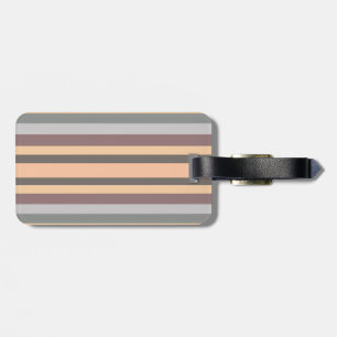 Etiqueta Para Maletas Rayas moradas de color azul gris amarillo