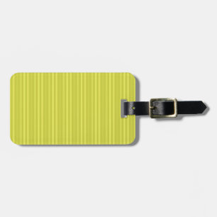 Etiqueta Para Maletas Rayas Verticales Amarillo Chartreuse Verde