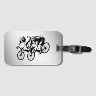Etiqueta Para Maletas Raza de bicicletas Plata