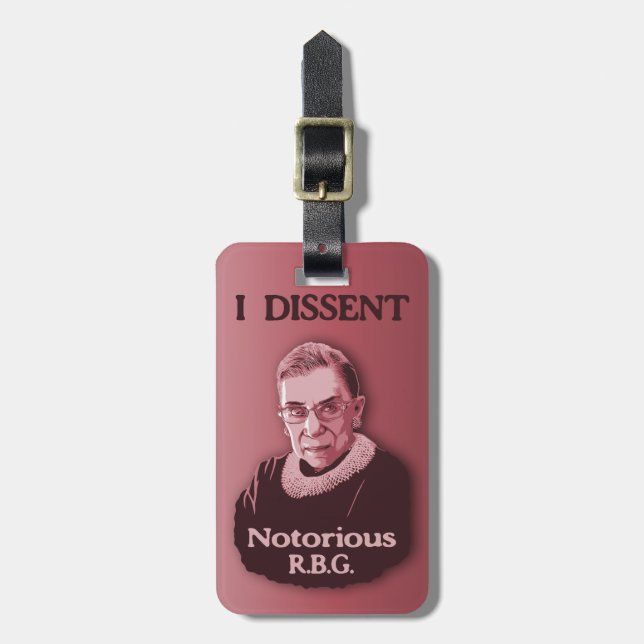 Etiqueta Para Maletas RBG notorio - p (Frente Vertical)