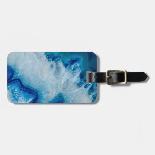 Etiqueta Para Maletas Real ágata del azul