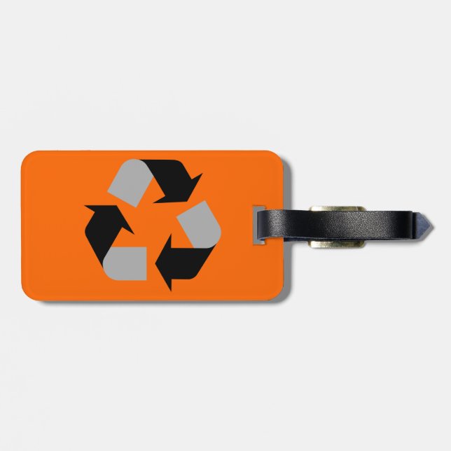 Etiqueta Para Maletas Reciclar (Atrás Horizontal)
