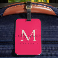 Recién casado Sr. Monogram Nombres Año Marfil Rosa