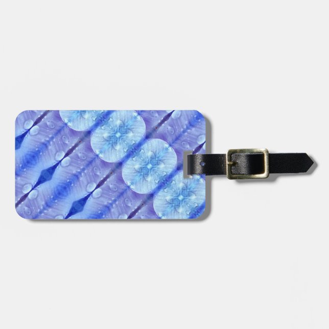 Etiqueta Para Maletas Recoleta azul claro (Frente Horizontal)