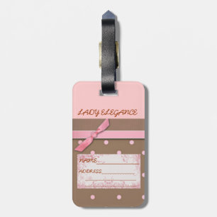 ETIQUETA PARA MALETAS RECOPILACIÓN DE ELEGANCIA DE LADY