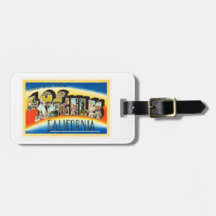 Etiqueta Para Maletas Recuerdo del viaje del vintage de Los Ángeles