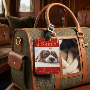 Etiqueta Para Maletas Recuerdo personalizado para amantes de perros con 