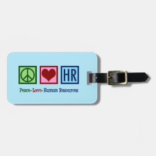 Etiqueta Para Maletas Recursos humanos de Peace Love
