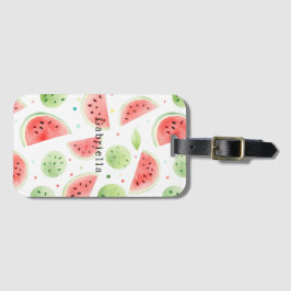 Etiqueta Para Maletas Red Green White Watermelons  