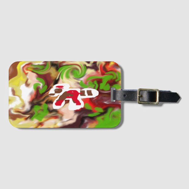 Etiqueta Para Maletas Red Panda  are cool  (Anverso horizontal)