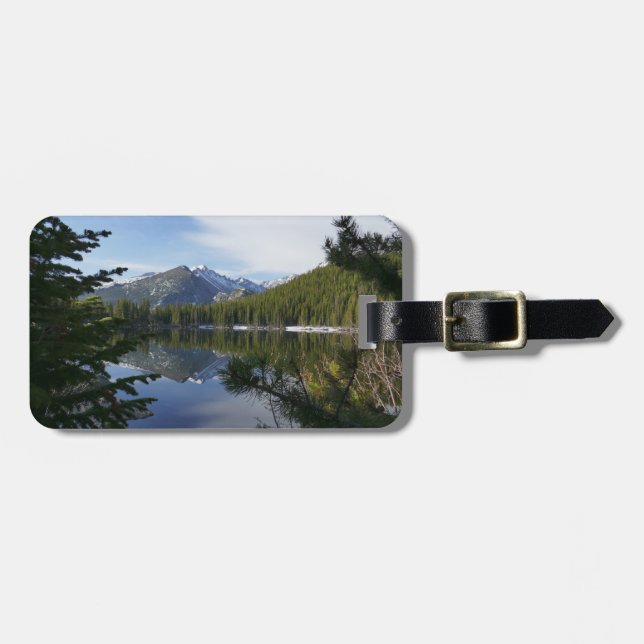 Etiqueta Para Maletas Reflejo del lago Bear III (Frente Horizontal)