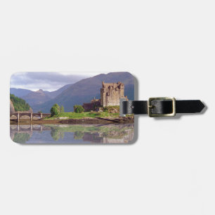 Etiqueta Para Maletas Reflexión del castillo de Eilean Donan