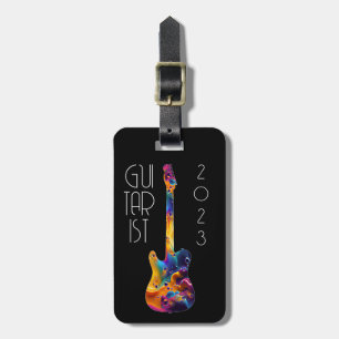 ETIQUETA PARA MALETAS REGALO DE BANDA DE GUITARRA COLORIDO 2023
