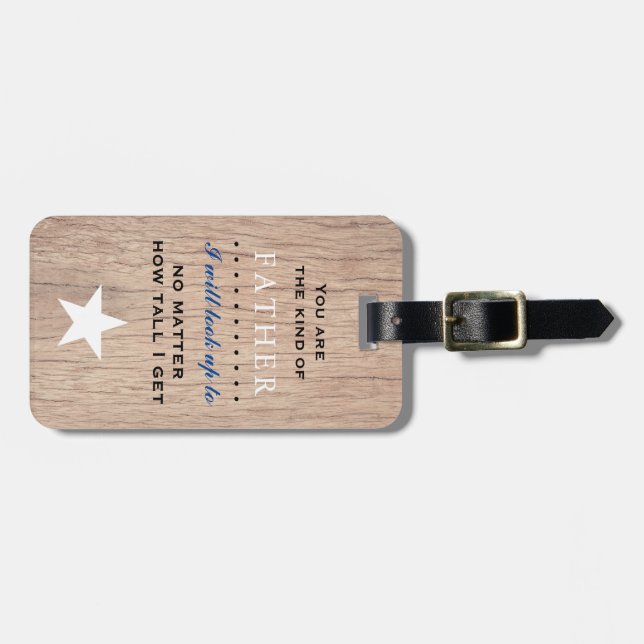 Etiqueta Para Maletas Regalo de cumpleaños del padre sensorial (Frente Horizontal)