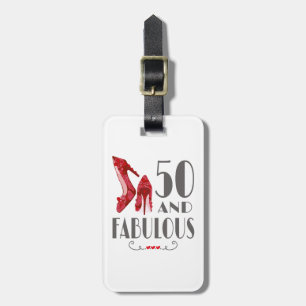 Etiqueta Para Maletas Regalo de cumpleaños número 50 y regalo fabuloso