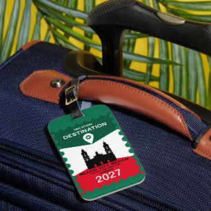 Etiqueta Para Maletas Regalo de vacaciones de destino en México