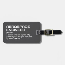 Etiqueta Para Maletas Regalo de viajes - Definición de ingeniero aeroesp