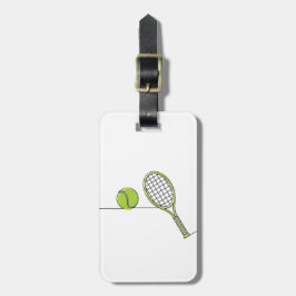 Etiqueta Para Maletas Regalo del tenis del amante el | del tenis