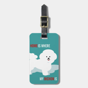 Etiqueta Para Maletas Regalo del viaje del diseño del amor de Bichon