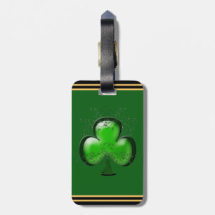 Etiqueta Para Maletas Regalo irlandés Shamrock Green Personalizado perso