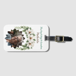 Etiqueta Para Maletas Regalo navideño de festividad de la abuela de navi