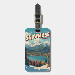 Etiqueta Para Maletas regalo vintage SNOWMASS lago aspen Colorado esquí