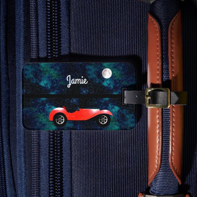 Etiqueta Para Maletas Regalos de coches clásicos personalizados (Anverso In situ 4)