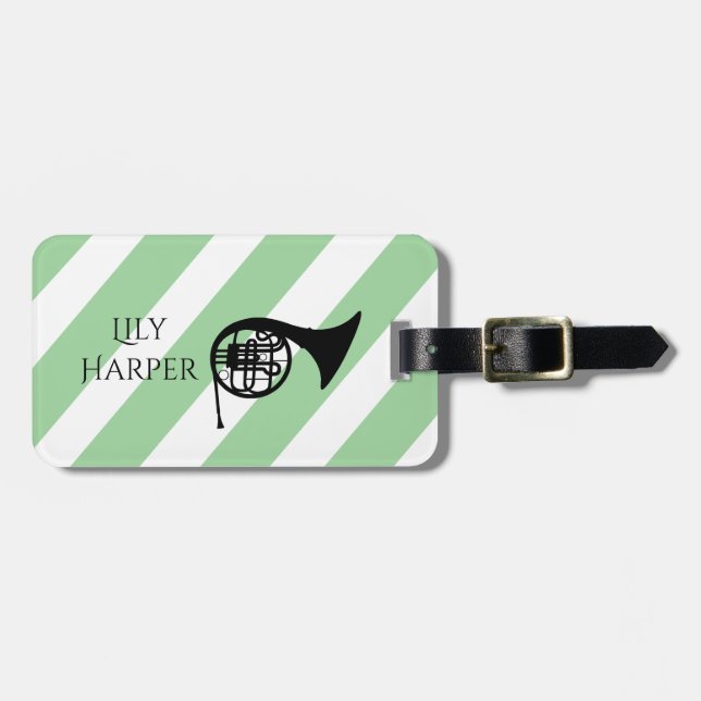 Etiqueta Para Maletas Regalos de época personalizados para guitarrista,  (Frente Horizontal)