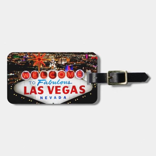 Etiqueta Para Maletas Regalos de Las Vegas (Frente Horizontal)