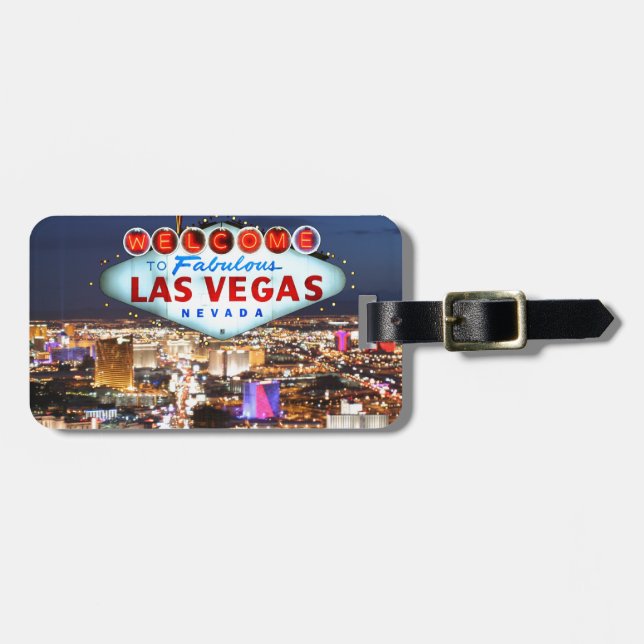 Etiqueta Para Maletas Regalos de Las Vegas (Frente Horizontal)