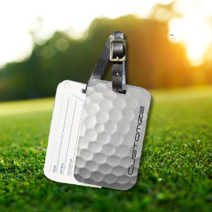 Etiqueta Para Maletas Regalos de Pelotas de Golf Personalizadas de la Se