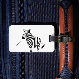 Etiqueta Para Maletas Regalos de Zebra Lovers