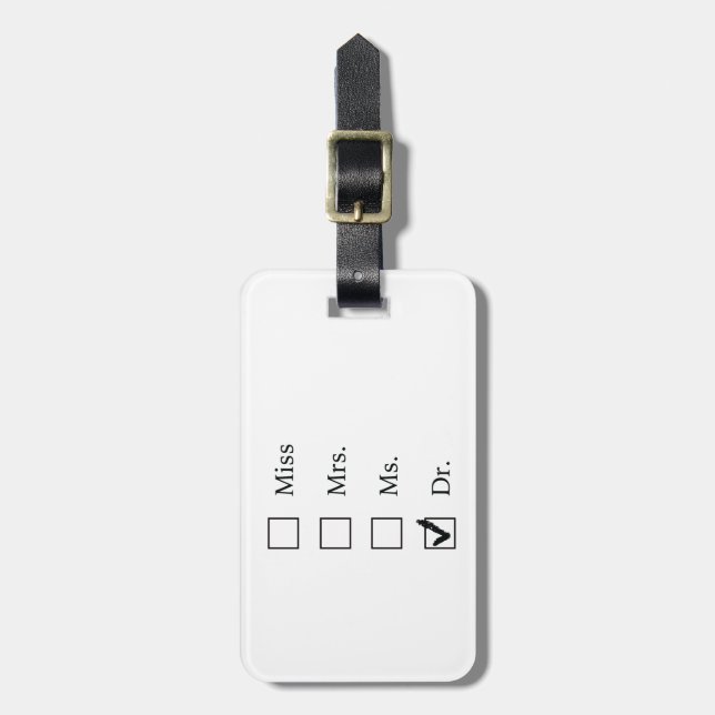 Etiqueta Para Maletas Regalos del PhD para las mujeres (Frente Vertical)