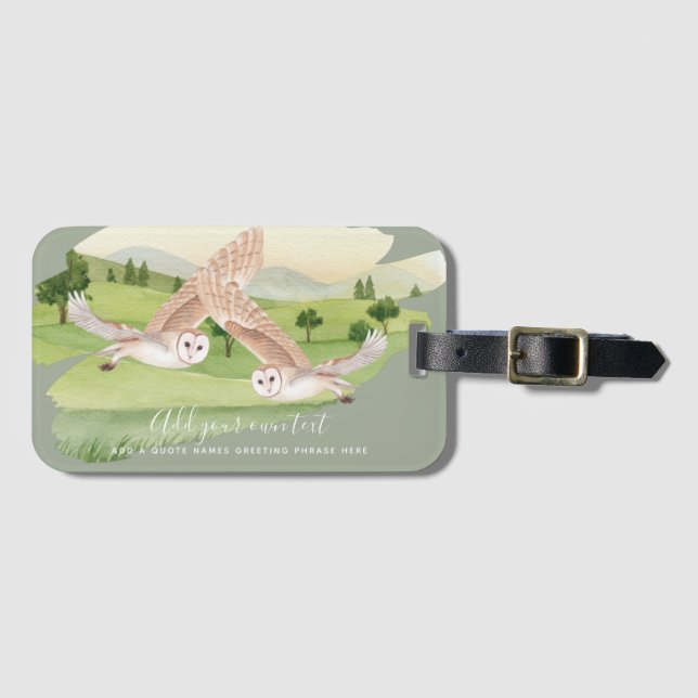 Etiqueta Para Maletas REGALOS OWL - Personalizados (Anverso horizontal)