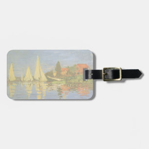 Etiqueta Para Maletas Regatta en Argenteuil por Claude Monet