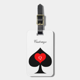 Etiqueta Para Maletas Reina negra de espadas de corazón rojo Thunder_Cov