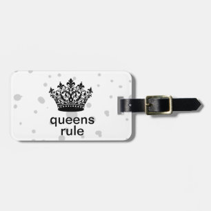 Etiqueta Para Maletas Reinas Regla Corona Personalizada