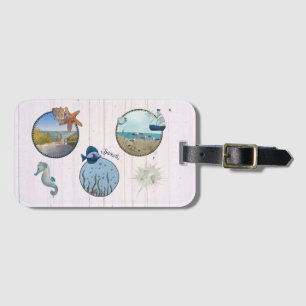 Etiqueta Para Maletas Representación de lago