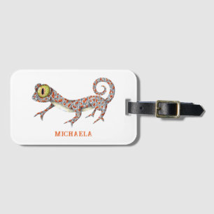 Etiqueta Para Maletas Reptile Cute Personalizado