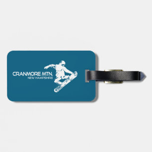 Etiqueta Para Maletas Resort Cranmore Mountain New Hampshire Snowboard
