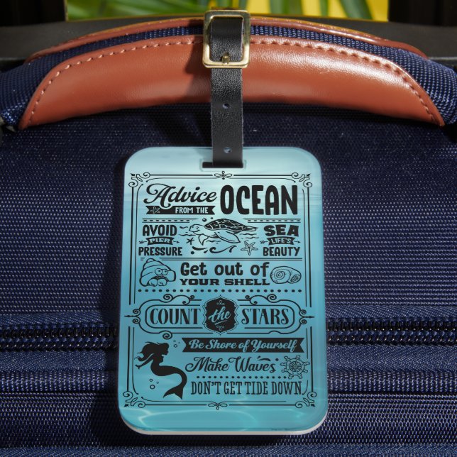 Etiqueta Para Maletas Respuestas Desde El Mar (Anverso In situ 2)