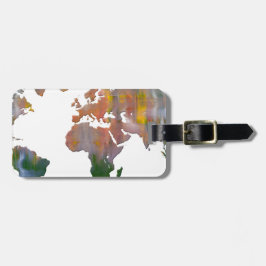 Etiqueta Para Maletas Resumen de arte terrestre