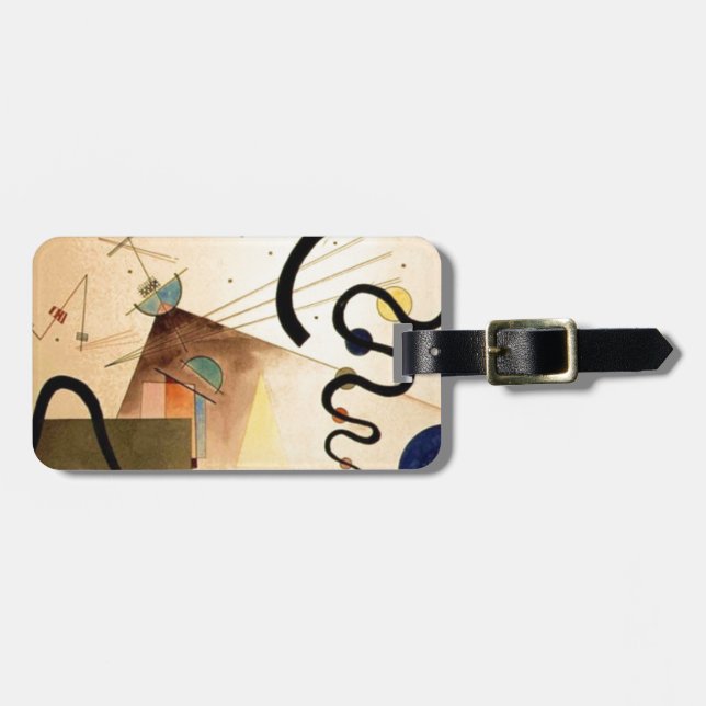 Etiqueta Para Maletas Resumen de Kandinsky (Frente Horizontal)