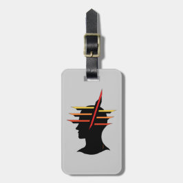 Etiqueta Para Maletas Resumen de la cabeza