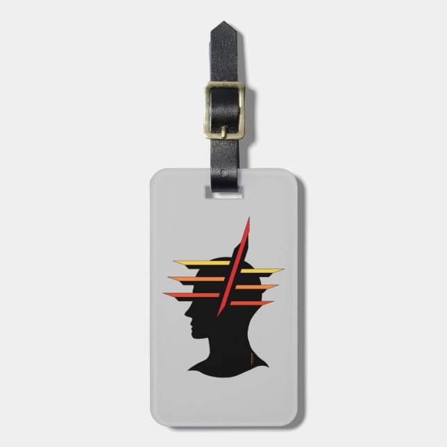 Etiqueta Para Maletas Resumen de la cabeza (Frente Vertical)